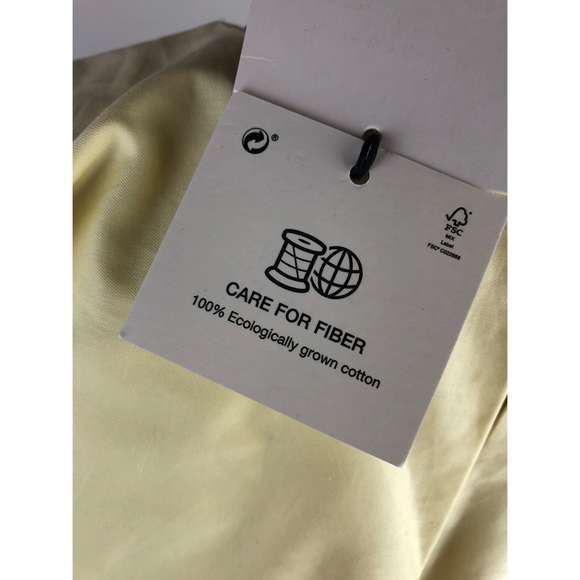 NWT Zara Yellow Cotton Crop Top size S Small - Picture 6 of 8